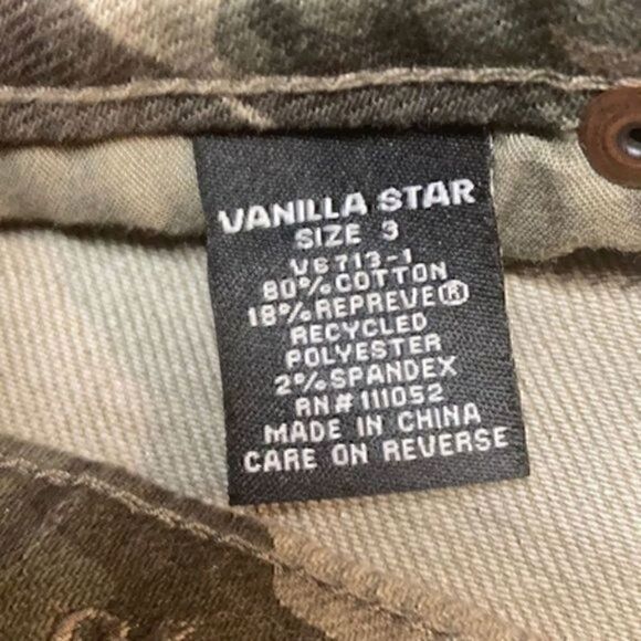 Vanilla Star women’s/juniors camouflage denim, distressed skirt size 3 - Picture 8 of 8